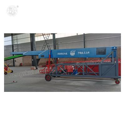 China High Efficiency Belt Conveyor For Truck Loading Unloading Mobile Multistage Telescopic Conveyor for sale