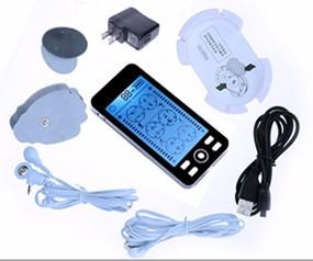 China LCD screen SM9089 blue screen electro acupuncture massager  5S phone shape design and 24 modes for sale