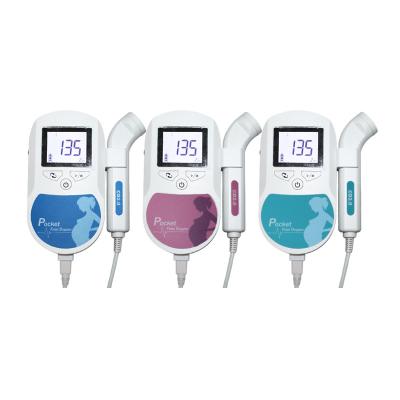 China Ultrasound Equipment Pocket Fetal Doppler Built In Speaker Color Display for sale