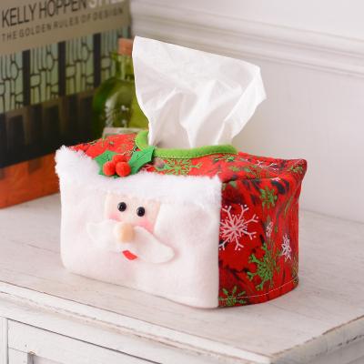 China Factory New Christmas Cloth Decoration Paper Napkin Blanket Christmas Wholesale Office Layout for sale