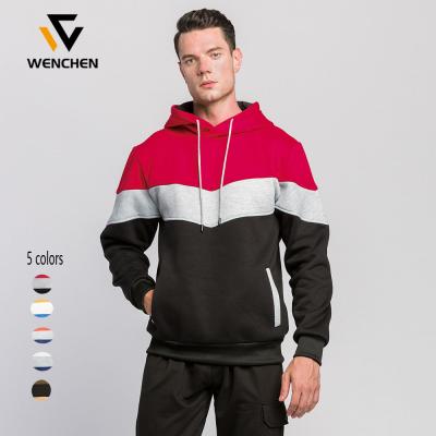 China 2021 new men's casual sports top hoodie color matching men's and women's sweater fashion anti-pilling for sale