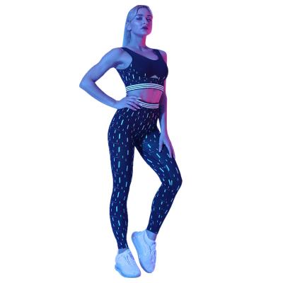 China Breathable Hot Selling Buttocks Yoga Wear Luminous Sportswear Running Suit for sale