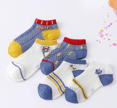 China Anti-Bacterial new summer breathable mesh socks for children for sale