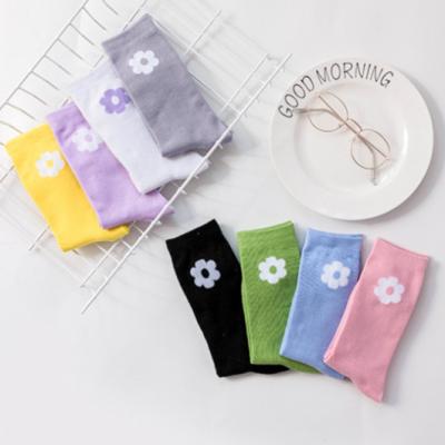 China QUICK DRY Floret socks women long tube slouch socks for sale