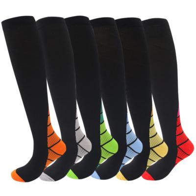 China Men's And Women's Color Tube Ankle Protection Compression Sports Sports Socks Long for sale