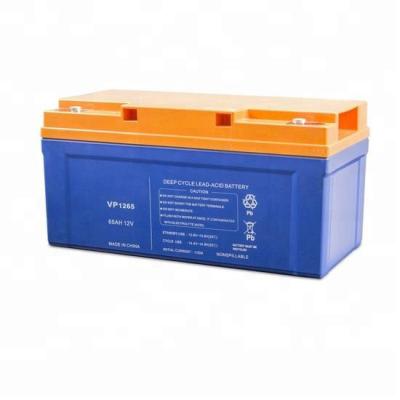 China UPS Long life 65AH inverter battery lead acid battery for sale for sale