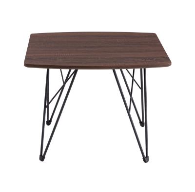 China Retro Small Living Room Table Top Furniture Living Room Table Nordic Style Convertible Walnut Light Luxury Side Color Black MDF Throw Leg Coffee Table for sale