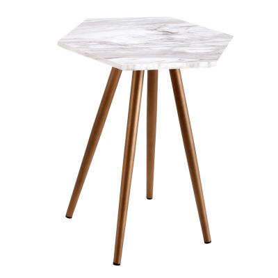 China Amazon and Wayfair convertible hot sale style sofa coffee table marble sticker light luxury minimalist side table for sale