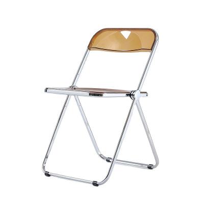 China Fashion Design Modern Event Plastic Folding Chair Transparent Folding Chairs for sale