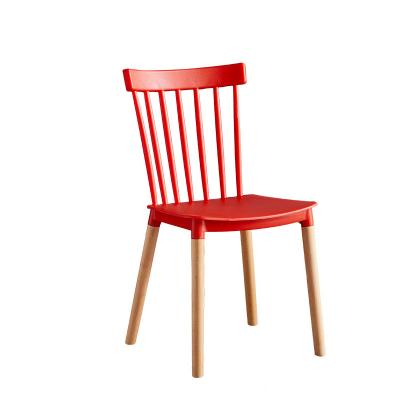 China Simple Design Convertible Outdoor Plastic Chair Cheap Price Chair With Wooden Legs for sale