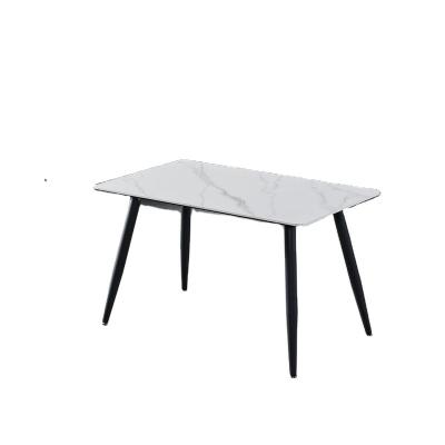 China Wholesale Convertible Household Modern Simple Rectangle Dining Table Ceramic Dining Table for sale