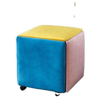 China Hot Selling Single Convertible Space Saving Dining Chair 5 In 1 Combination Magic Cube Stool for sale