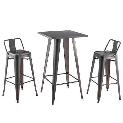 China modern design bar tables modern commercial furniture full metal cheap high price bar tables for sale