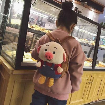 China Cute Backpack Piglet Children Bag Cute Cartoon Kids Plush Backpack Baby Backpack Wholesale for sale