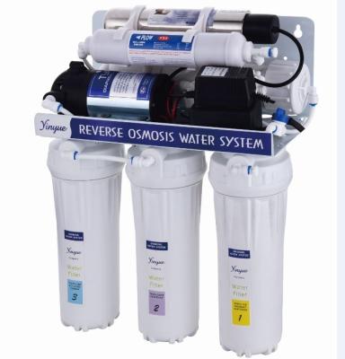 China RO System Water Filter Plant with UV 50GPD 6 Stages for sale