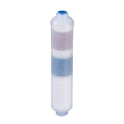 China Alkaline inline 3 in 1 mineral water filter cartridges T33 post cartridge for sale