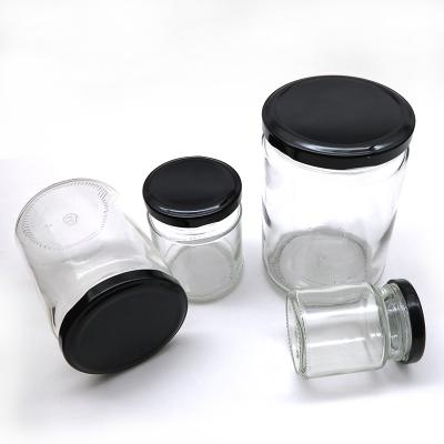 China Secure Seal Mini Glass Canning Jars , 500ml / 720ml Round Glass Container for sale