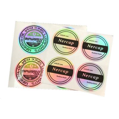 China Custom Logo Hologram Hologram Packaging Coating Eye Die Cut Label Thank You Custom Logo Window Wall Stickers Sheets Stickers for sale