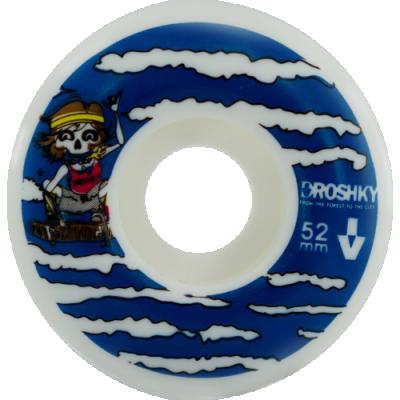 China Good Quality Adult Droshky Skateboard Wheel Skeleton Pirates 52*32mm 102A Round Shape for sale