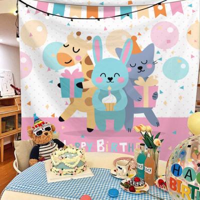 China Large Eco-friendly Polyester Wall Tapestry Printed Wall Hanging Tapestry Bohemian Home Decor For Wall for sale