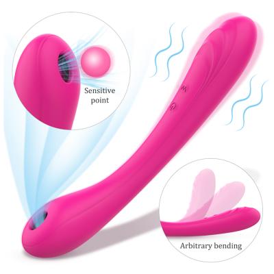 China Waterproof G Spot HDC 9 Vibration Women Cat Nipple Bendable Breast Clitoral Stimulator Sucking Sucking Vibrator for sale