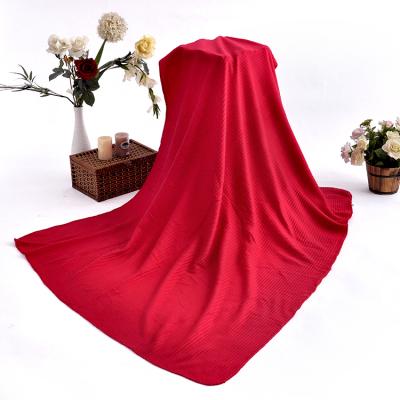 China Magnetic Best Selling 100% Polyester Solid Soft Fleece Wholesale Blanket Custom Throw Blanket for sale