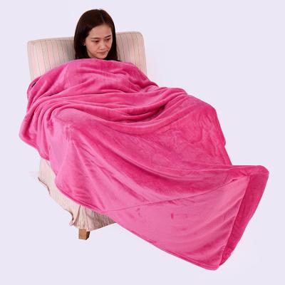 China Magnetic Wholesale Cheap Soft Gray Flannel Fleece Sofa Blanket for sale