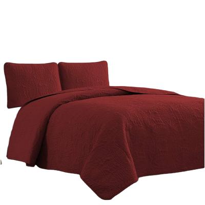 China Amazon Hot Sale Microfiber 3pcs Comforter Set Anti-Static Bedding Set for sale