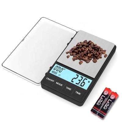 China Original ABS Plastic+ Stainless Steel Factory Price Portable Timer Scale Pocket Scale 1000g/0.1g Electronic Jewelry Digital Scale for sale