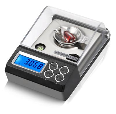 China ABS Plastic+ Stainless Steel 20g/0.001g 30g/0.001g 50g/0.001g Pocket Scale Professional Electronic Jewelry Mini Digital Scale for sale