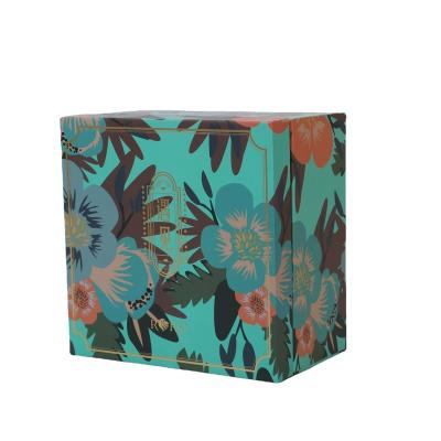 China Qualityuv Handmade Premium Fashion Printing Jewelry Square Flower Paper Luxury Gift Packaging Emopty Box Wholesale With Lid for sale