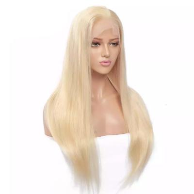 China Wholesale Silky Straight Blonde Lace Front Human Hair Wig BLAZINGFIRE 150% Straight Virgin Hair 613 13x4 Lace Front Wig For Black Women for sale