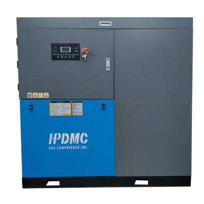 China High efficiency 45kw 60hp 7-10bar air cooling OIL-LESS DMC SC45A screw air compressor machine for plastic factory for sale