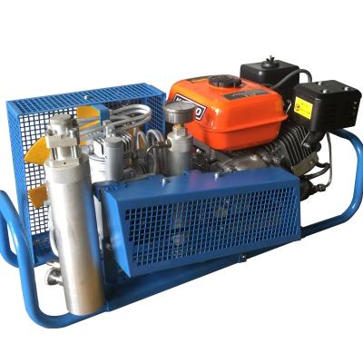 China OIL-LESS High Pressure Piston Diesel Air Compressor For Fire Fighting Scba Breathe Equipment for sale