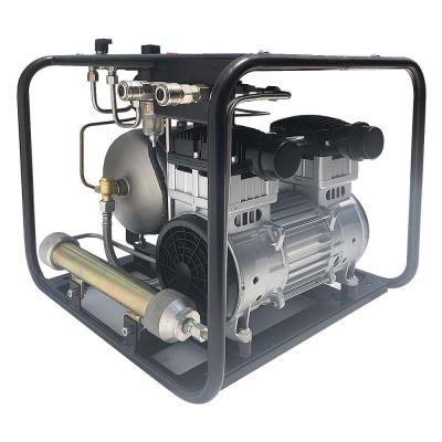 China OIL-LESS Scuba Diving Breathing Silent Diving Equipment 12 Volt Air Compressor for sale