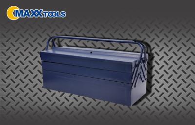 China Household Use Heavy Duty Metal Hand Tool Boxes With 5 Tray 0.7mm Thickness for sale