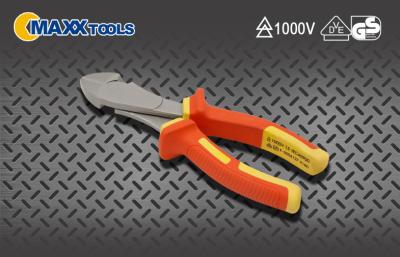 China Heavy Duty Diagonal Cutting Pliers VDE Hand Tools 180mm 1000v Insulated Tools With VDE Certificate for sale