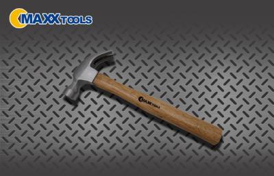 China Professional Hand Tools 4OZ - 32OZ Carbon Steel Claw Hammer With Wooden Handle for sale