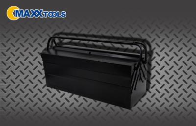 China Multilayer Black Steel Hardware Hand Tool Boxes With Drawers 530X205X205mm for sale