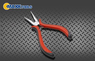 China Mini Long Nose Wire Stripping Pliers With 115 Mm Size , 2 Tone TPE Handle for sale