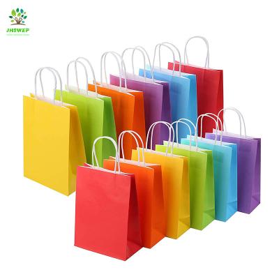 China Luxury Custom Recycled Materials 8.3*5.9*3.1 Inches Paper Shopping Bags With Handles Kraft Paper Shopping Bag for sale