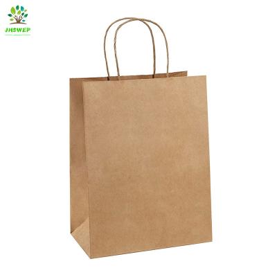 China Hot Selling Recycled Materials Paper Shopping Bags With Handles Recycle Gift Wrapping Paper Shopping Bag for sale