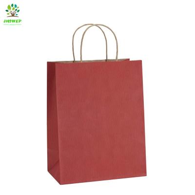 China Hot Selling Recycled Materials Paper Shopping Bags With Handles Recycle Gift Wrapping Paper Shopping Bag for sale