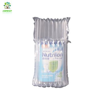 China Protective Cushion Inflatable Air Column Bag Air Bubble Package Bags For Milk Powder Box for sale