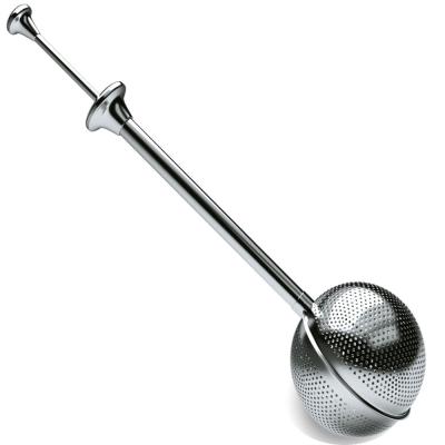 China Viable Tea Infuser - lightweight stainless steel - large capacity ball with long spoon handle for sale