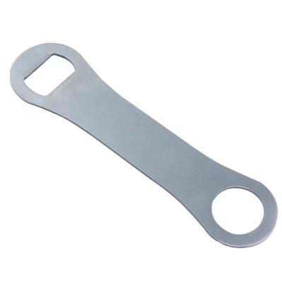 China Custom Style Acceptable Flat Stainless Steel Bottle Beer Opener Viable For Home Bar for sale