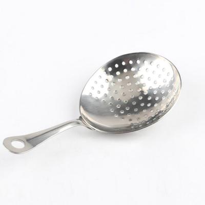 China Sustainable Stainless Steel Bar Drinks Ice Strainer Spoon Cocktail Strainer Strainer for sale