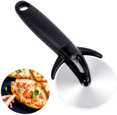 China Sustainable Accessories Waffle Pie Food Cutter Tools Stainless Steel Pizza Cutter Round Baking Wheel for sale