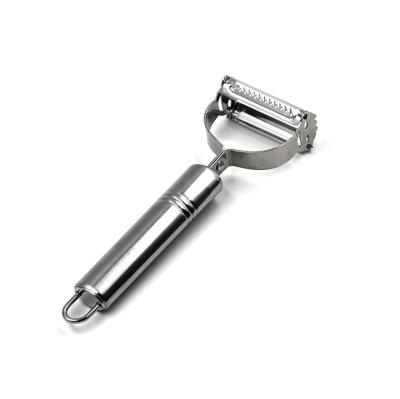 China Sustainable Double Pointed Stainless Steel Julienne Peeler and Vegetable Peeler for sale