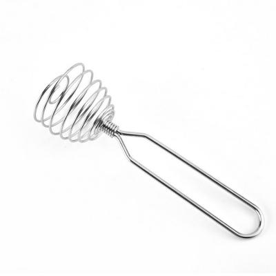 China Viable Stainless Steel Wire Egg Beater Egg Tools With Spring Head for sale